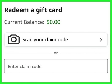 ریدیم کردن گیفت کارت آمازون